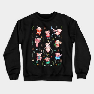 Cute Pig Design. Crewneck Sweatshirt